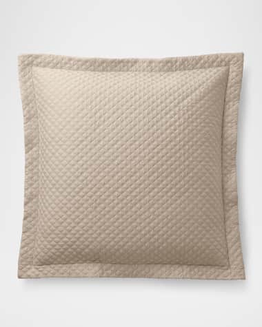 Ralph Lauren Home Quilted Sateen Argyle European Sham