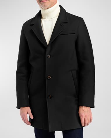 Fisher + Baker Men's Hudson Wool-Blend Topcoat