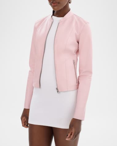 LaMarque Chapin Reversible Leather Bomber Jacket