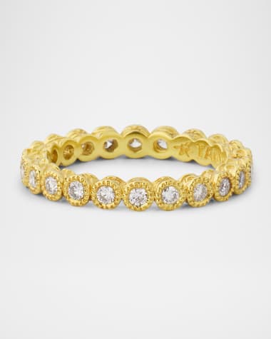 Tanya Farah 18k Diamond Eternity Ring, Size 6.5