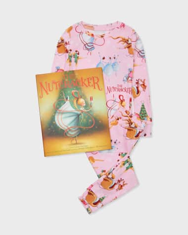 Books To Bed Kid's The Nutcracker Printed Pajama Gift Set, Size 2-10