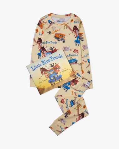 Books To Bed Little Blue Truck Printed Pajama Gift Set, Size 2-7