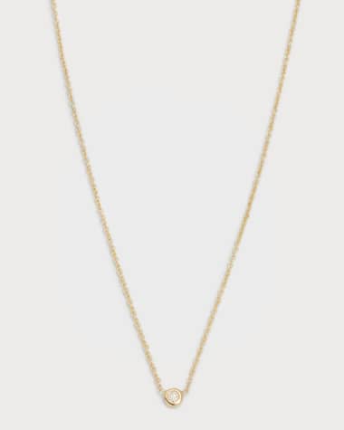 14k Gold Large Open Link Chain with Diamond Carabiner Necklace - Zoe Lev  Jewelry