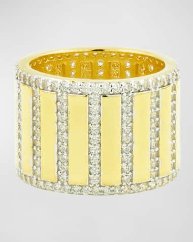 Freida Rothman Pave Cigar Band Ring