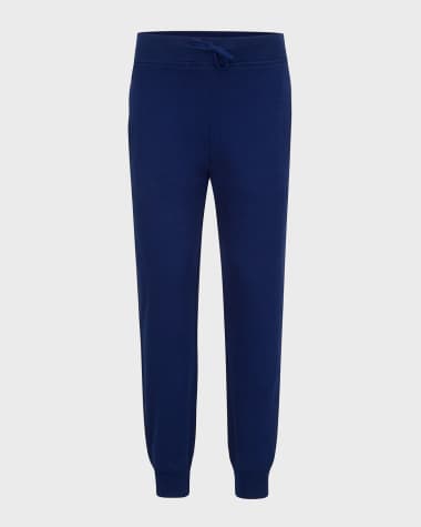 Stefano Ricci Boy's Solid Stretch Cotton Jogger Pants, Size 4-14
