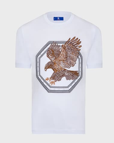 Stefano Ricci Boy's Logo Embroidered Short-Sleeve T-Shirt, Size 4-16