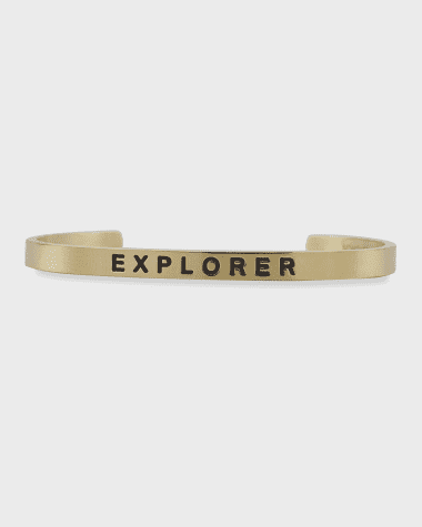Sontakey Girl's Explorer Engraved Bangle Bracelet
