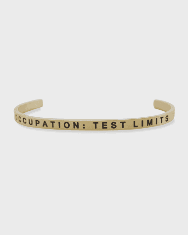 Sontakey Girl's Occupation Test Limits Engraved Bangle Bracelet