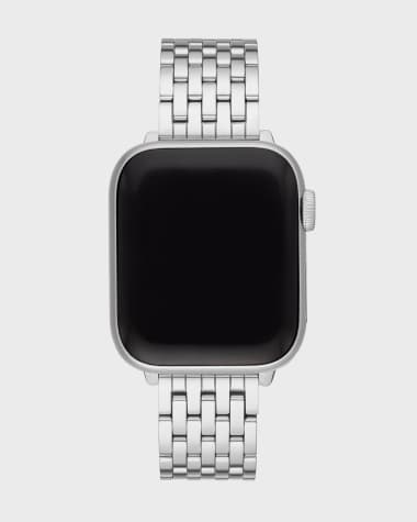 MICHELE 7-Link Stainless Steel Bracelet for Apple Watch, Silver