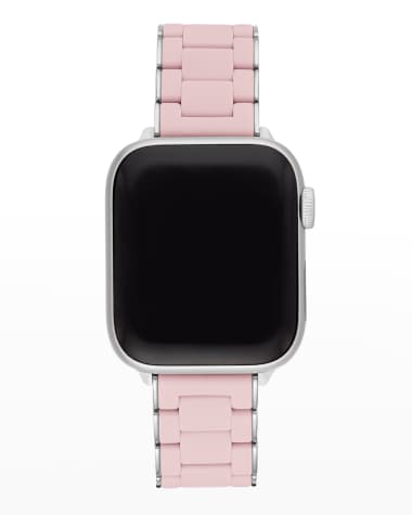 MICHELE Silicone Wrapped Stainless Steel Apple Watch Bracelet