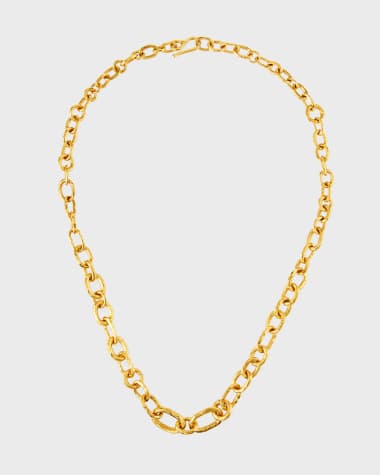Jean Mahie 22k Chain-Link Necklace