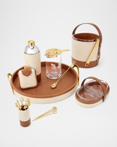 Ralph Lauren Home Garrett Flask Garrett Cocktail Shaker Garrett Tray