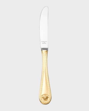 Versace Medusa Gold-Plated Table Knife