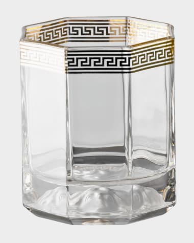 Versace Medusa D'or Whiskey Double Old-Fashioned Glasses, Set of 2