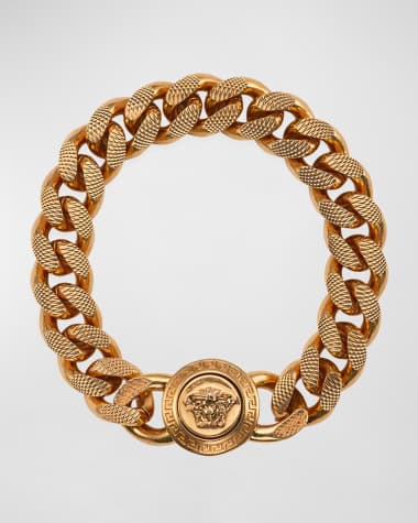 Versace Men's Medusa Curb Chain Bracelet