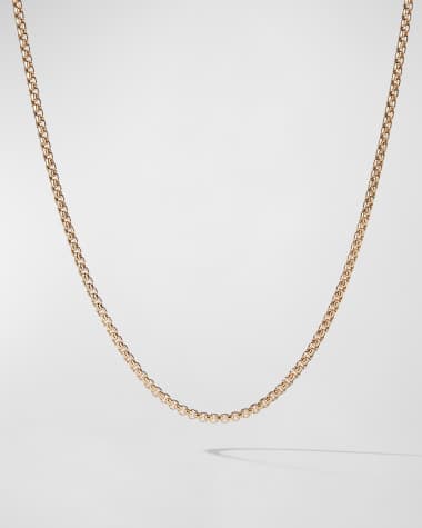 David Yurman Men's Box Chain Necklace in 18K Gold, 2.7mm, 20"L
