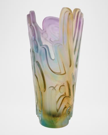 Daum Crystal Rock II Vase