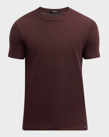 TOM FORD Men's Solid Stretch Jersey T-Shirt