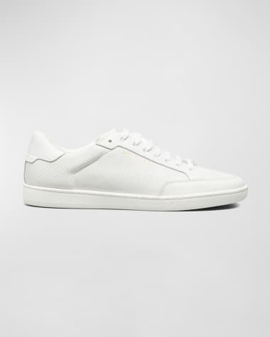 Saint Laurent Men's SL/06 Signature Perforated Leather Low-Top Sneakers