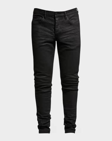 Mens Designer Clothes  LOUIS VUITTON Men Slim Fit Jeans In Black 1