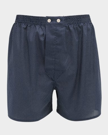 Derek Rose Men's Plaza Pindot Boxer Shorts