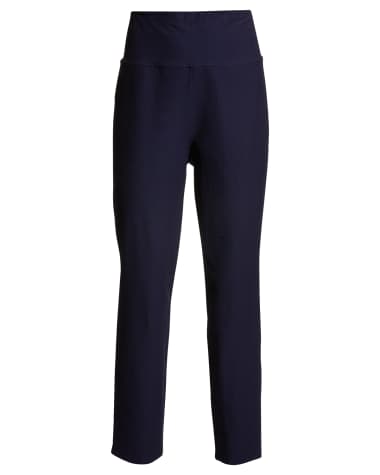 Eileen Fisher High-Waist Washable Stretch Crepe Slim Ankle Pant