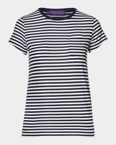 Ralph Lauren Collection Striped Cotton T-Shirt