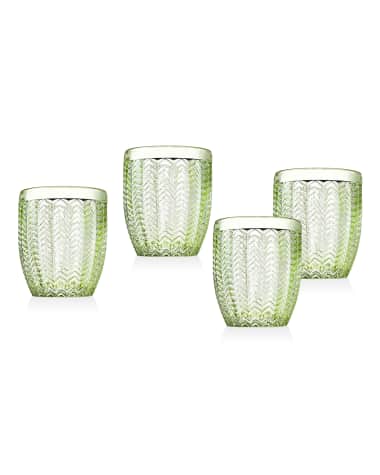 Godinger Twill Double Old-Fashioned Glasses, Set of 4