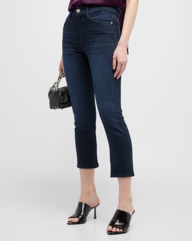 FRAME Le High Straight Ankle Jeans