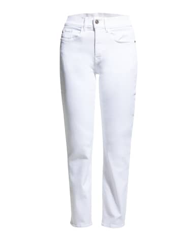 Lafayette 148 New York High Rise Straight Ankle Reeve Jean