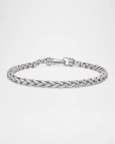 David Yurman Men's Wheat Chain Bracelet in Silver, 4mm