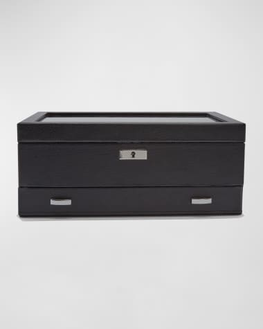 WOLF Roadster 10-Piece Watch Box with Drawer