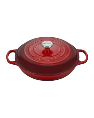 Le Creuset 15 1/2 Qt. Signature Oval Dutch Oven w/Stainless Steel Knob -  Oyster- Personalized Engraving Available