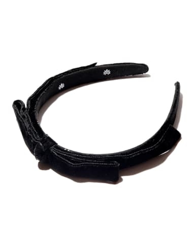 Lele Sadoughi Bardot Velvet Ribbon Headband