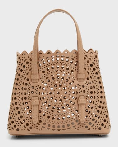 ALAIA Mina 20 Tote Bag in Vienne Perforated Leather