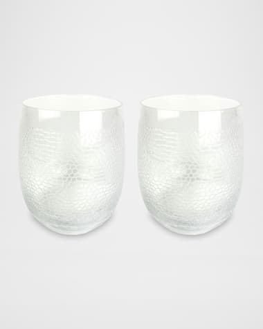 Michael Wainwright Panthera Clear Double Old-Fashioned Glasses, Set of 2