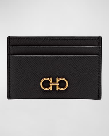 Ferragamo Gancini Leather Card Case