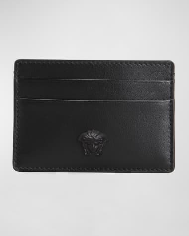 Versace Men's Medusa Leather Card Case