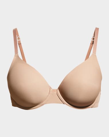 Lightly Lined Memory Foam Strapless Bra - Iris embroidery