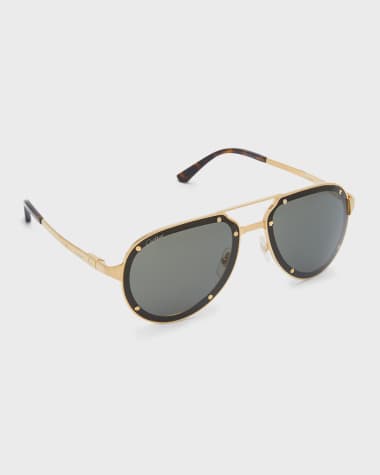Cartier Men's Lightweight Titanium Aviator Sunglasses