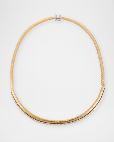 Nikos Koulis Feelings 18k Gold Baguette Diamond Necklace