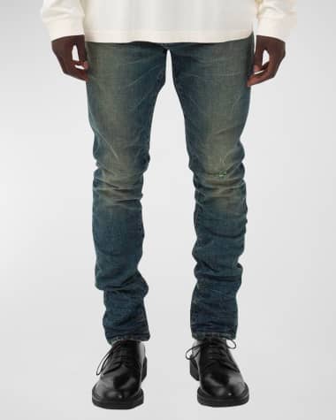PURPLE Men's P001 Tinted Mid Indigo Skinny Jeans