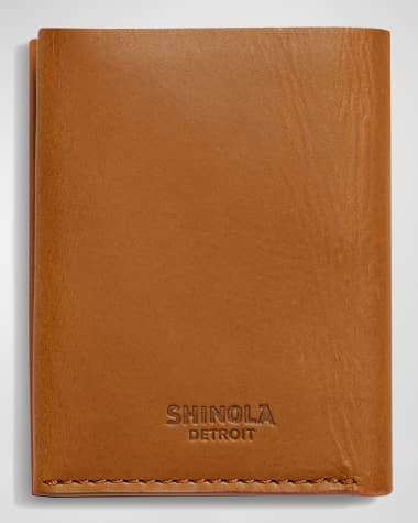 Shinola Men's Vachetta Leather Utility Card Wallet