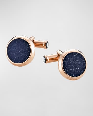 Montblanc Men's Meisterstuck Round Stone Cufflinks
