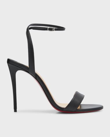 Christian Louboutin Loubigirl Ankle-Strap Red Sole Sandals