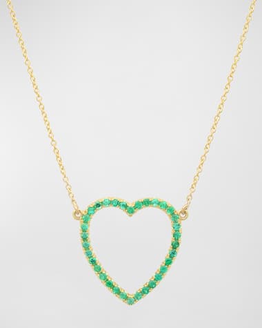Jennifer Meyer Large Open Heart Necklace
