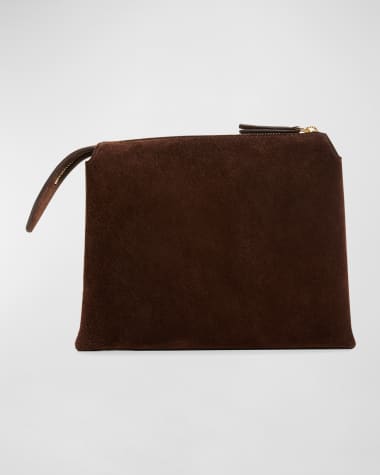 THE ROW Nu Twin Mini Crossbody in Suede
