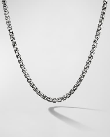 David Yurman Men's Box Chain Necklace in Silver, 4.8mm