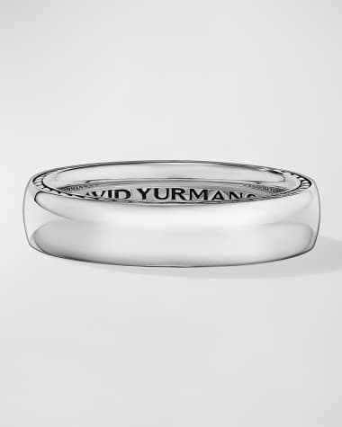 David Yurman Men's Streamline Band Ring in Silver, 6mm