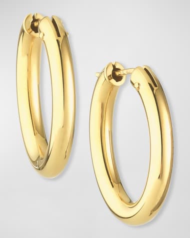 Roberto Coin Everyday Gold Oval Hoop Earrings, Medium